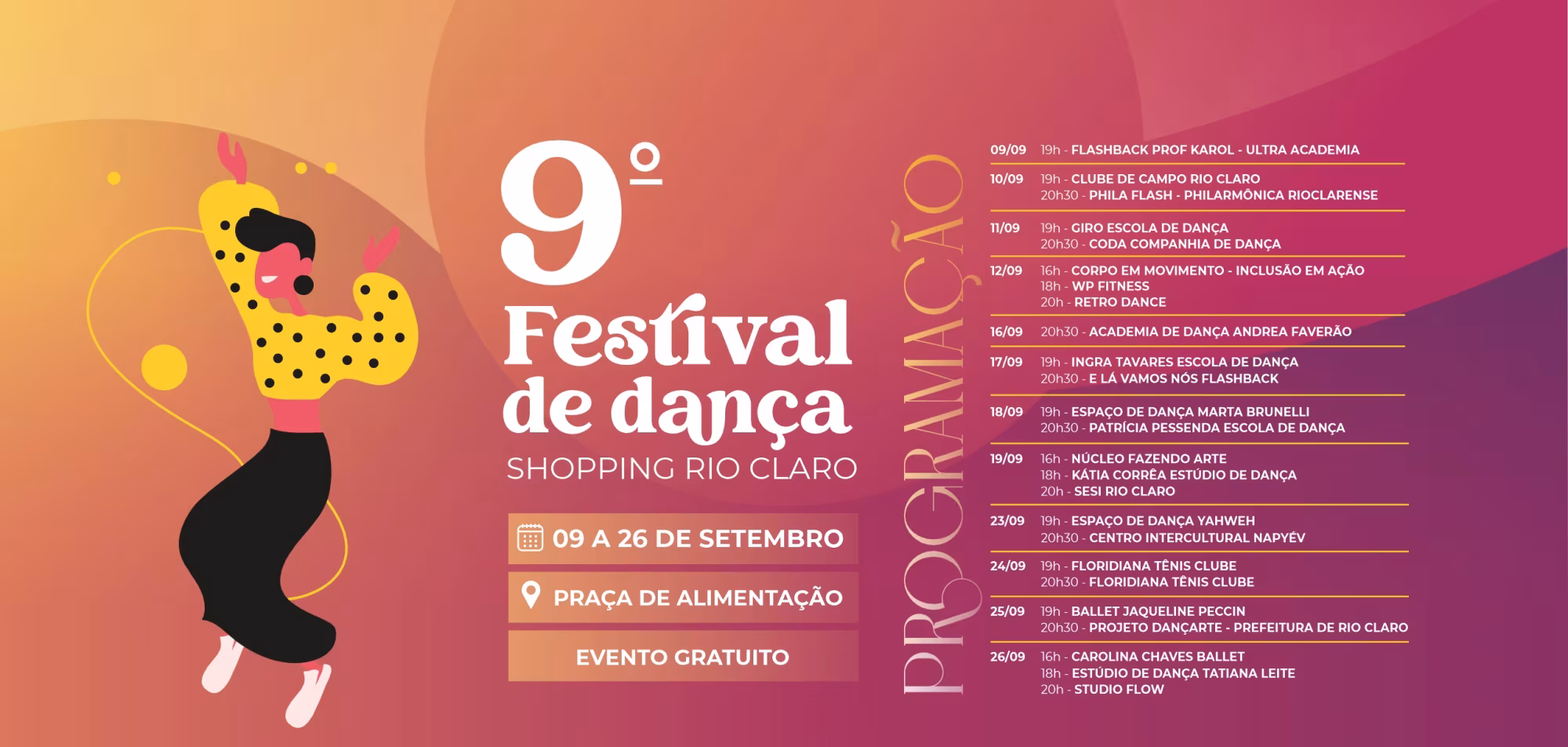 Banner no Shopping Rio Claro