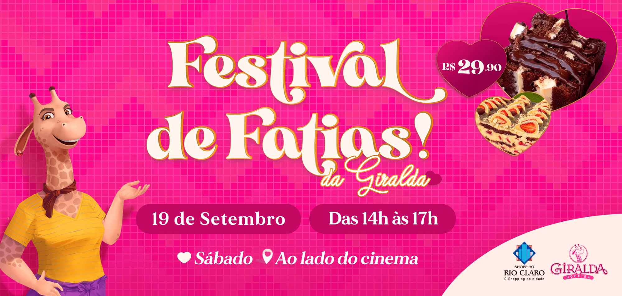 Banner no Shopping Rio Claro